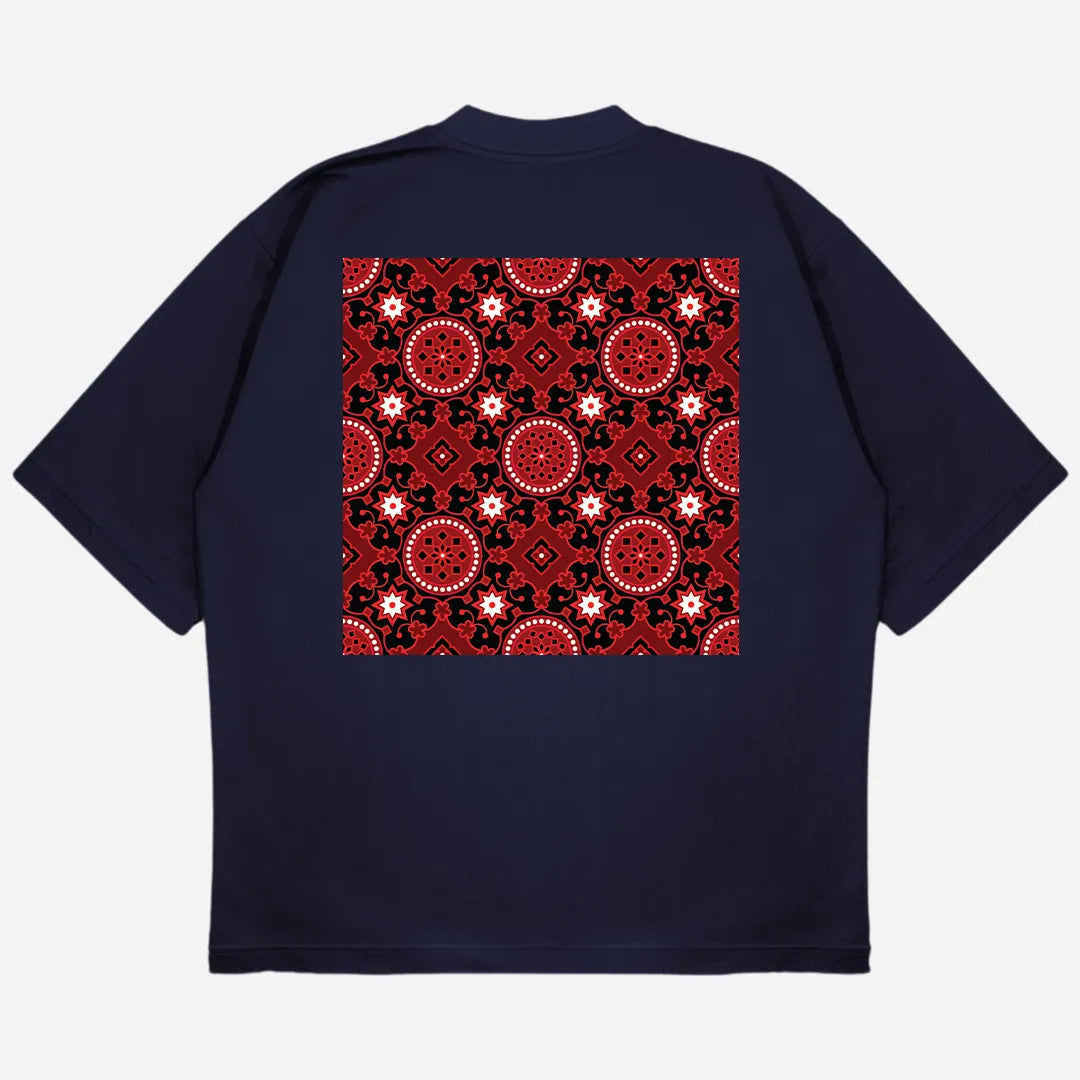 Ajrak Drop Shoulder T-Shirt