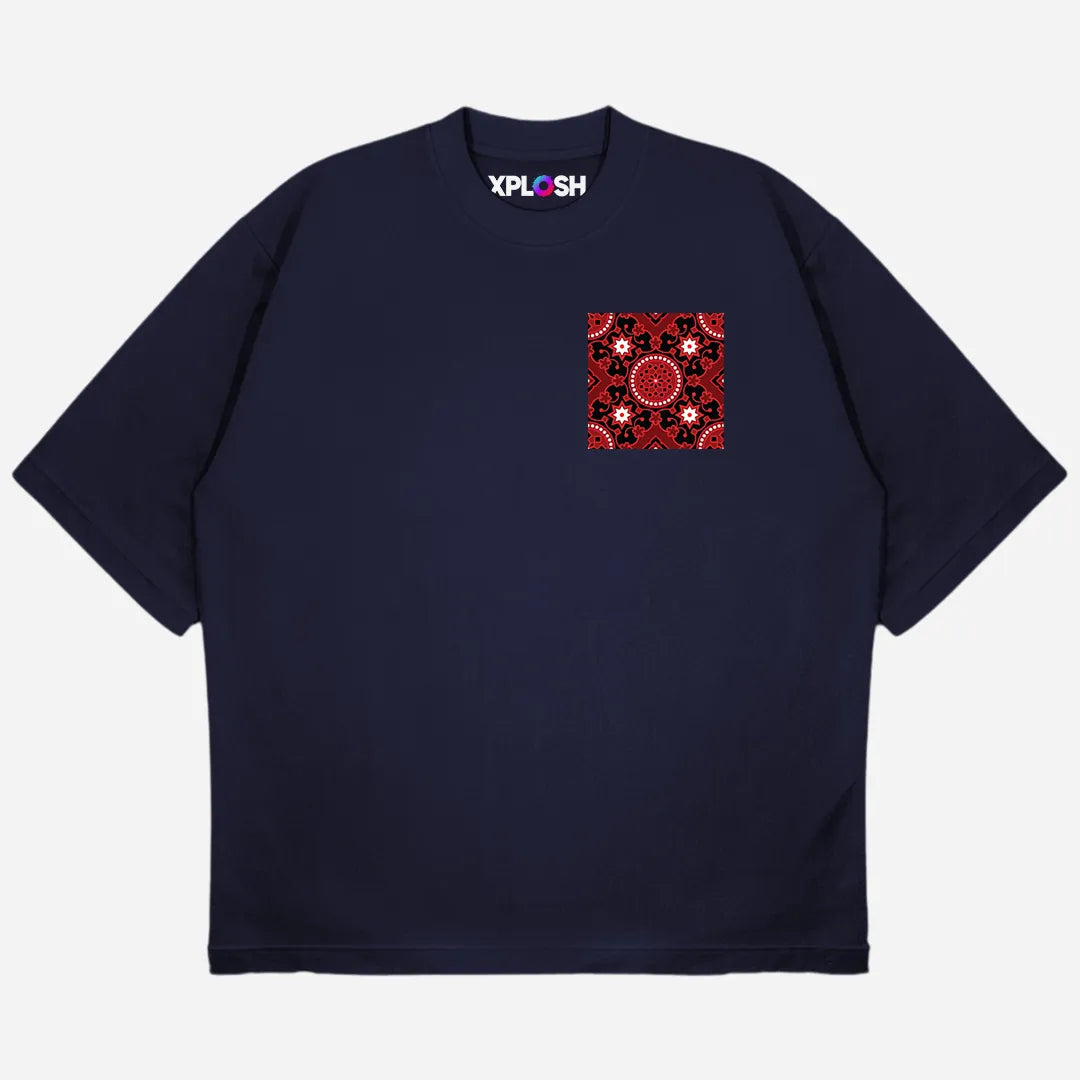 Ajrak Drop Shoulder T-Shirt