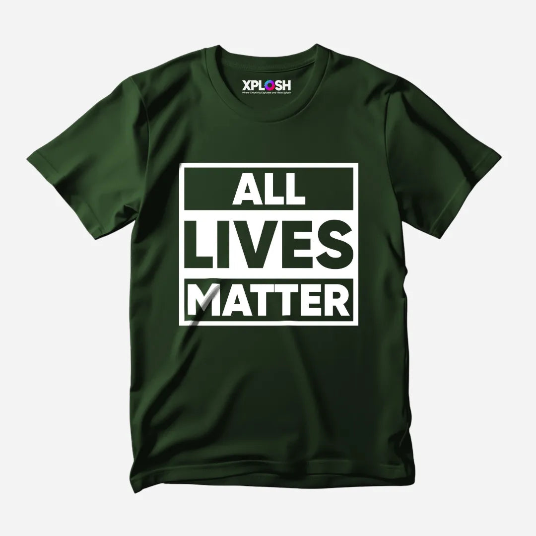 All Lives Matter Half Sleeve T-Shirt