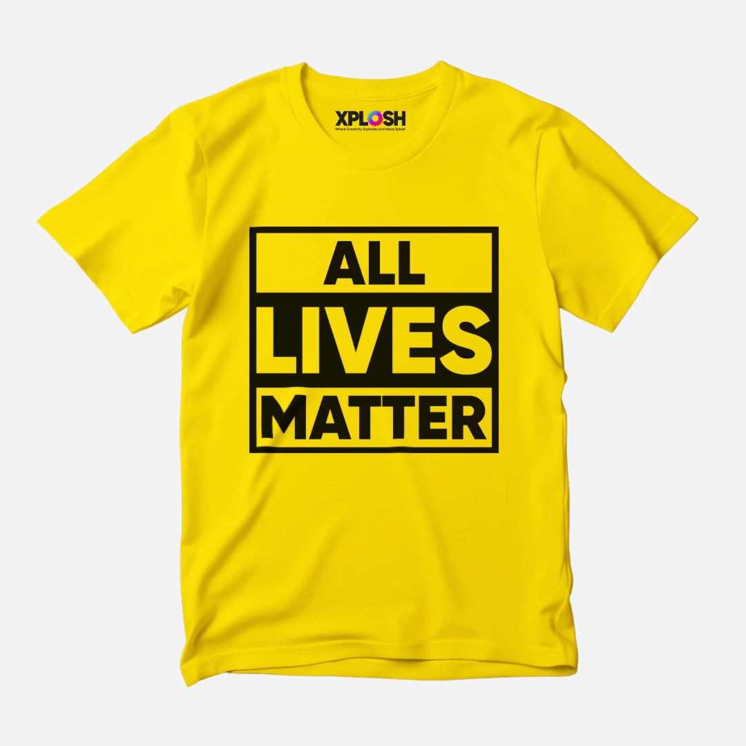 All Lives Matter Half Sleeve T-Shirt