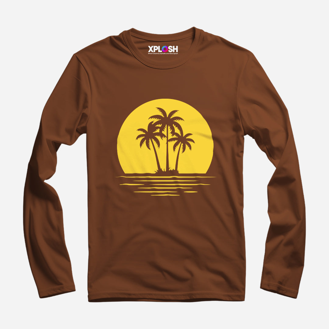 Beach Full Sleeve T-Shirt