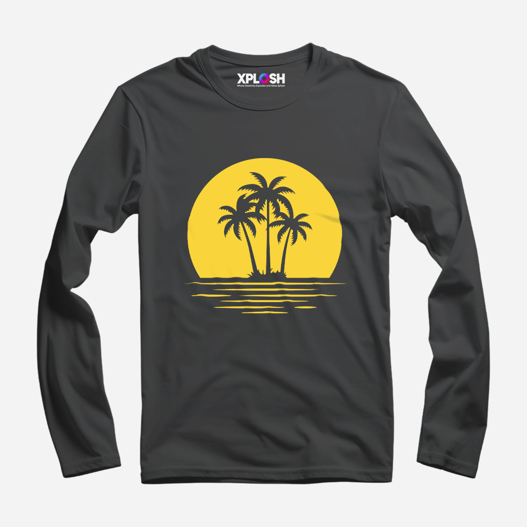Beach Full Sleeve T-Shirt