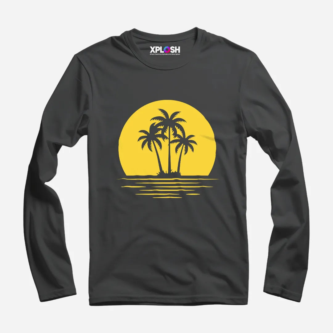 Beach Full Sleeve T-Shirt