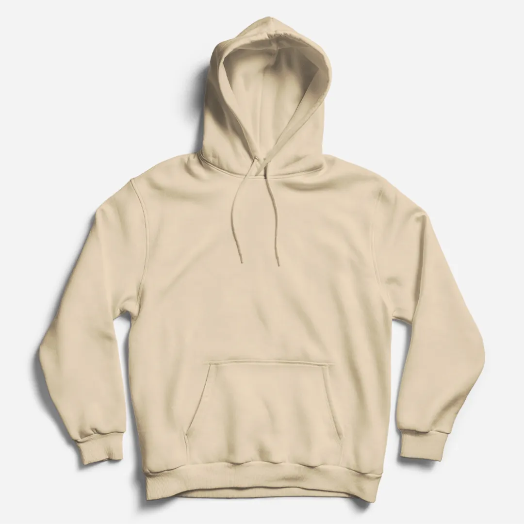 Beige Pullover Hoodie