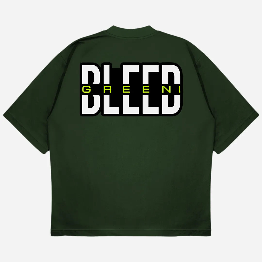 Bleed Green Drop Shoulder T-Shirt