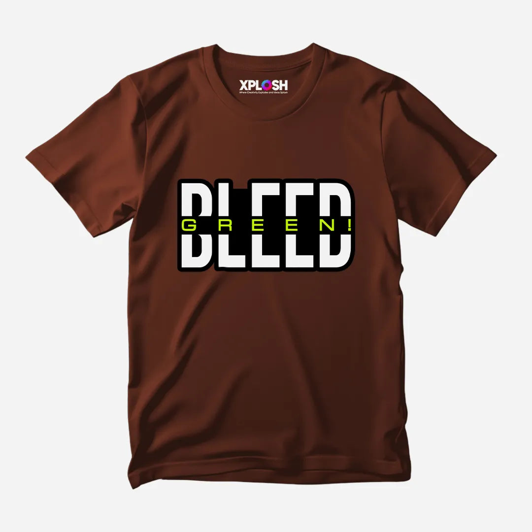 Bleed Green Half Sleeve T-Shirt