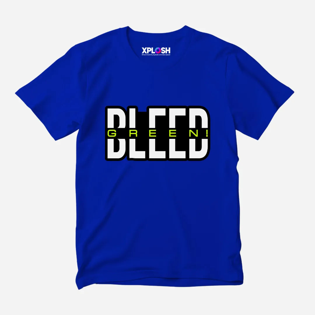 Bleed Green Half Sleeve T-Shirt