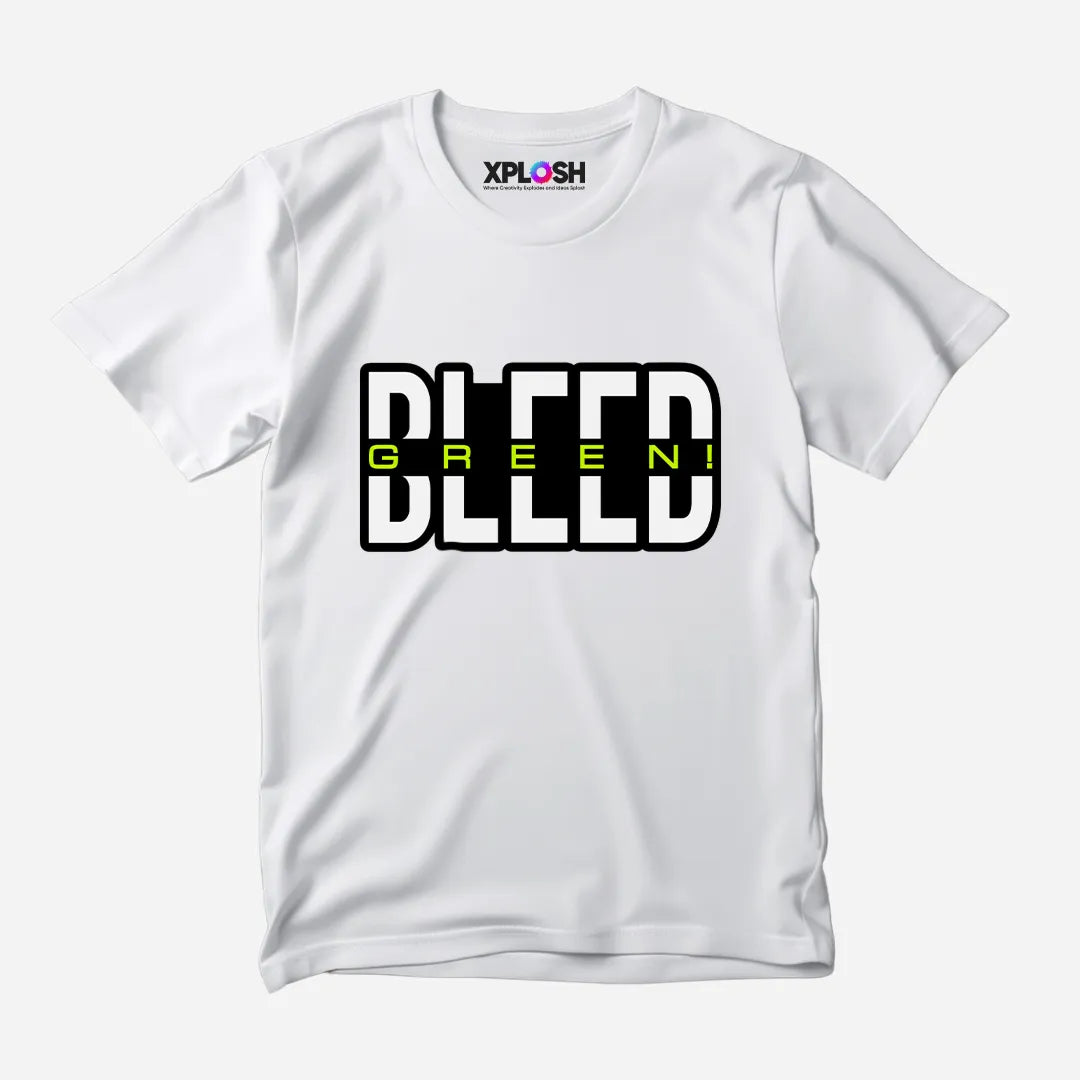 Bleed Green Half Sleeve T-Shirt
