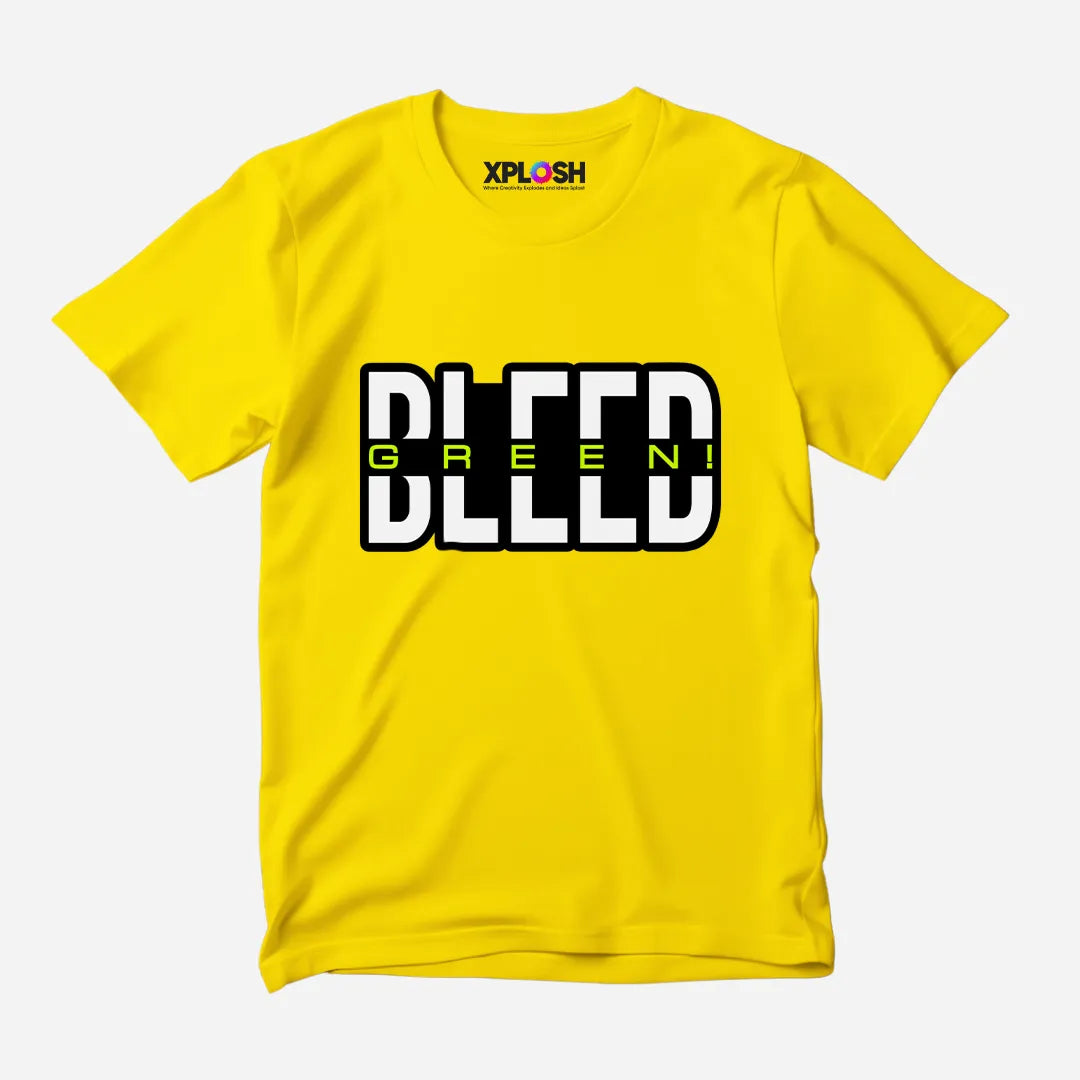 Bleed Green Half Sleeve T-Shirt
