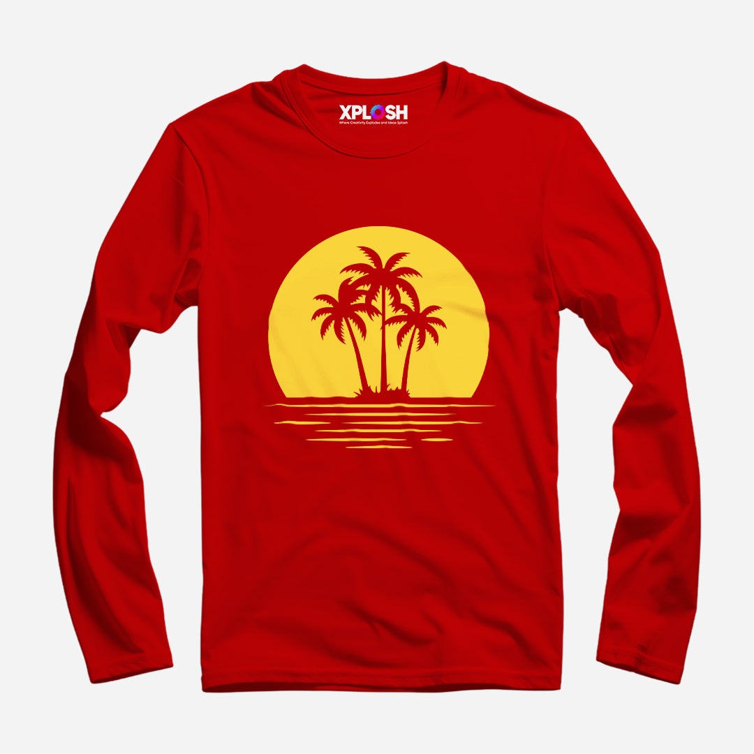 Beach Full Sleeve T-Shirt