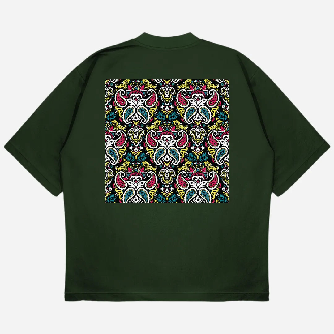 Boteh Drop Shoulder T-Shirt
