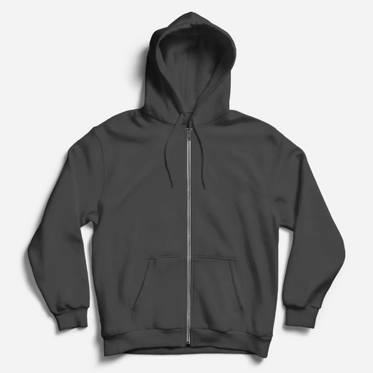 Charcoal Gray Zipper Hoodie