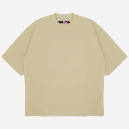 Beige Drop Shoulder T-Shirt