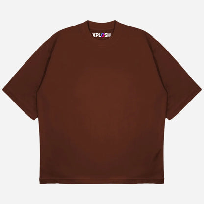 Choco Brown Drop Shoulder T-Shirt