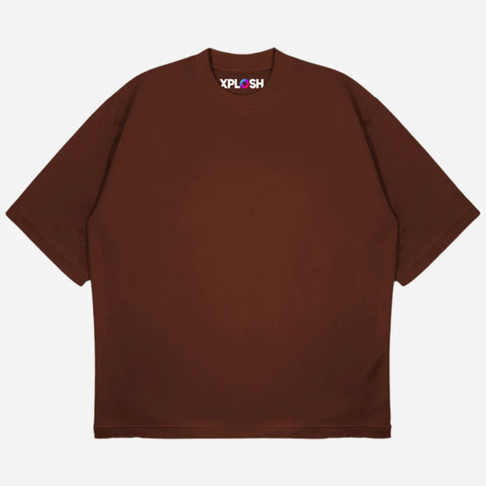 Choco Brown Drop Shoulder T-Shirt