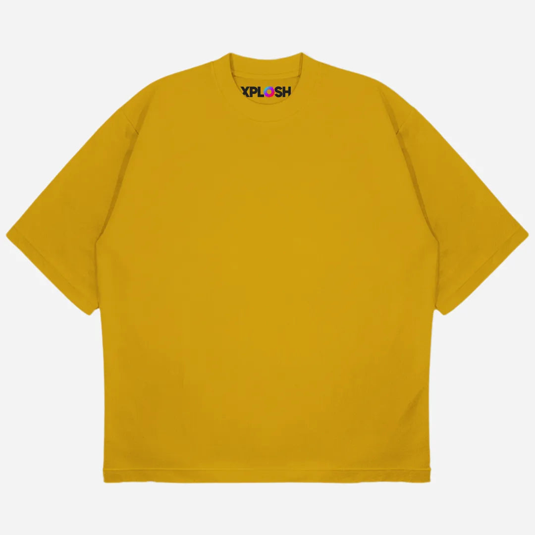 Mustard Drop Shoulder T-Shirt