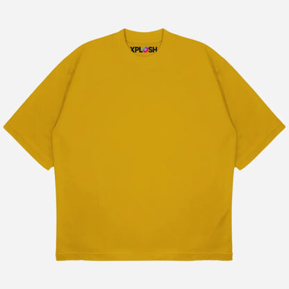 Mustard Drop Shoulder T-Shirt