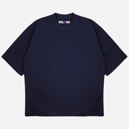 Navy Blue Drop Shoulder T-Shirt