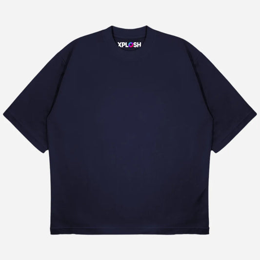 Navy Blue Drop Shoulder T-Shirt