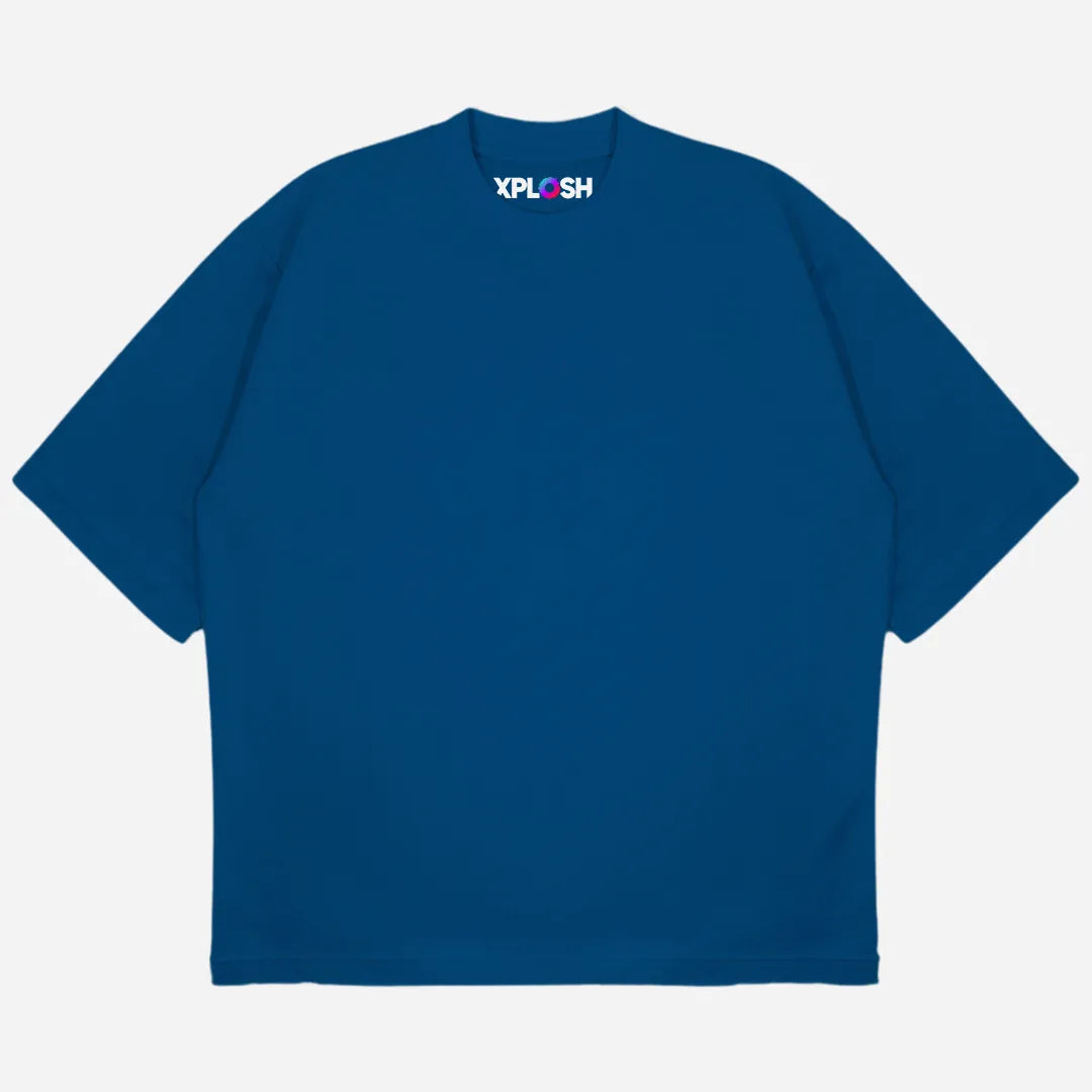 Petroleum Blue Drop Shoulder T-Shirt