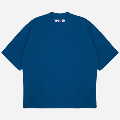 Petroleum Blue Drop Shoulder T-Shirt