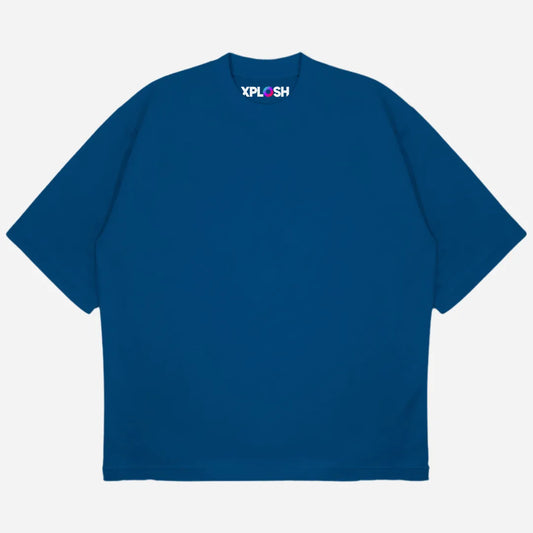 Petroleum Blue Drop Shoulder T-Shirt