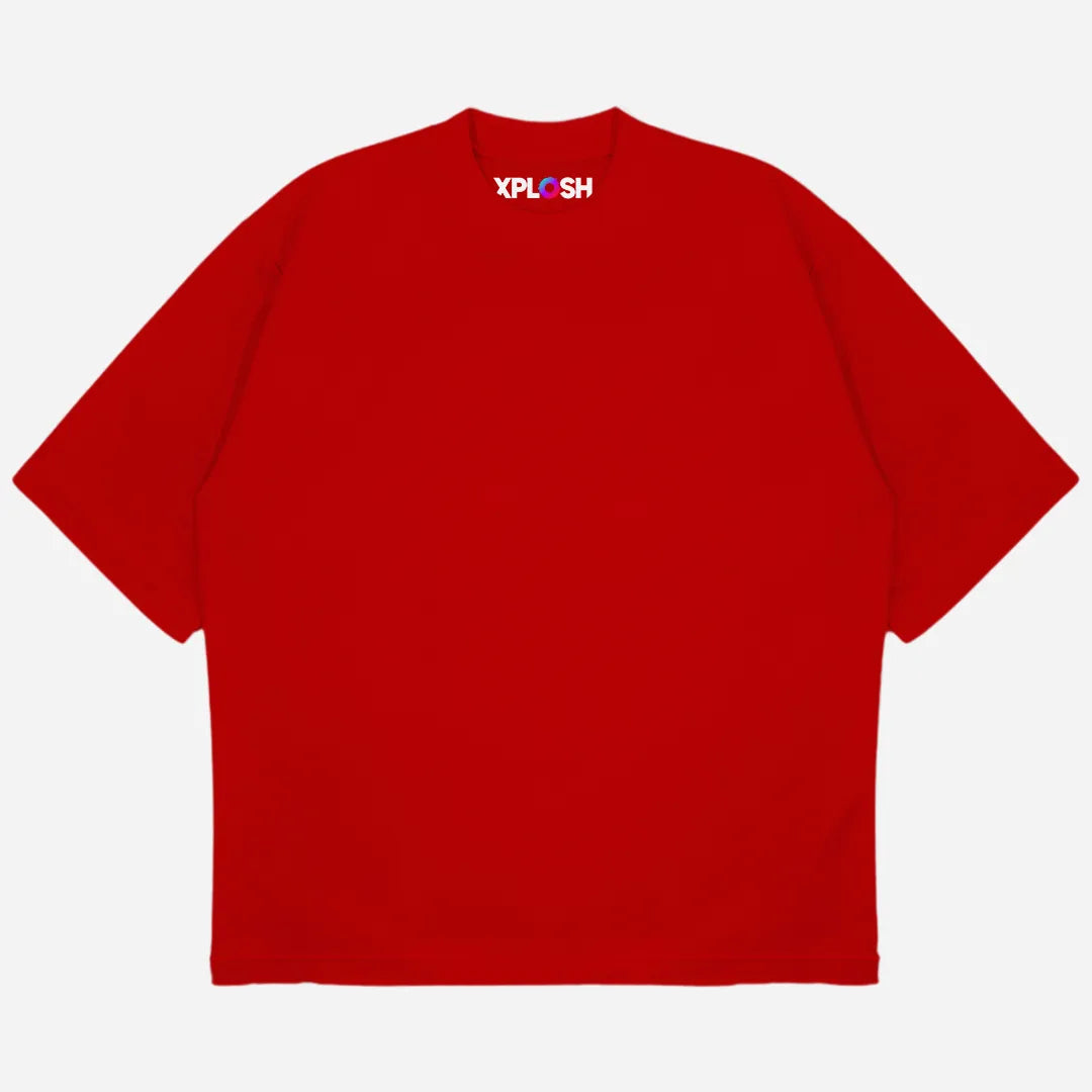Red Drop Shoulder T-Shirt