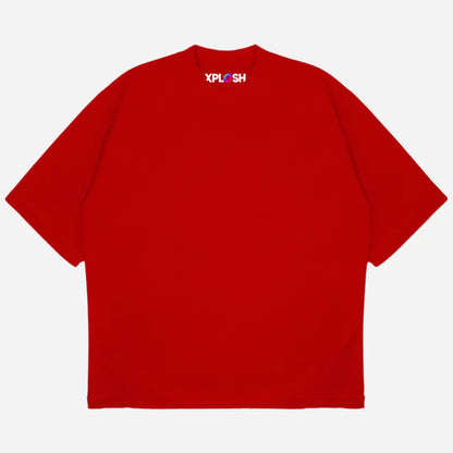 Red Drop Shoulder T-Shirt
