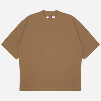 Tobacco Brown Drop Shoulder T-Shirt