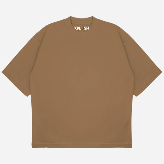 Tobacco Brown Drop Shoulder T-Shirt