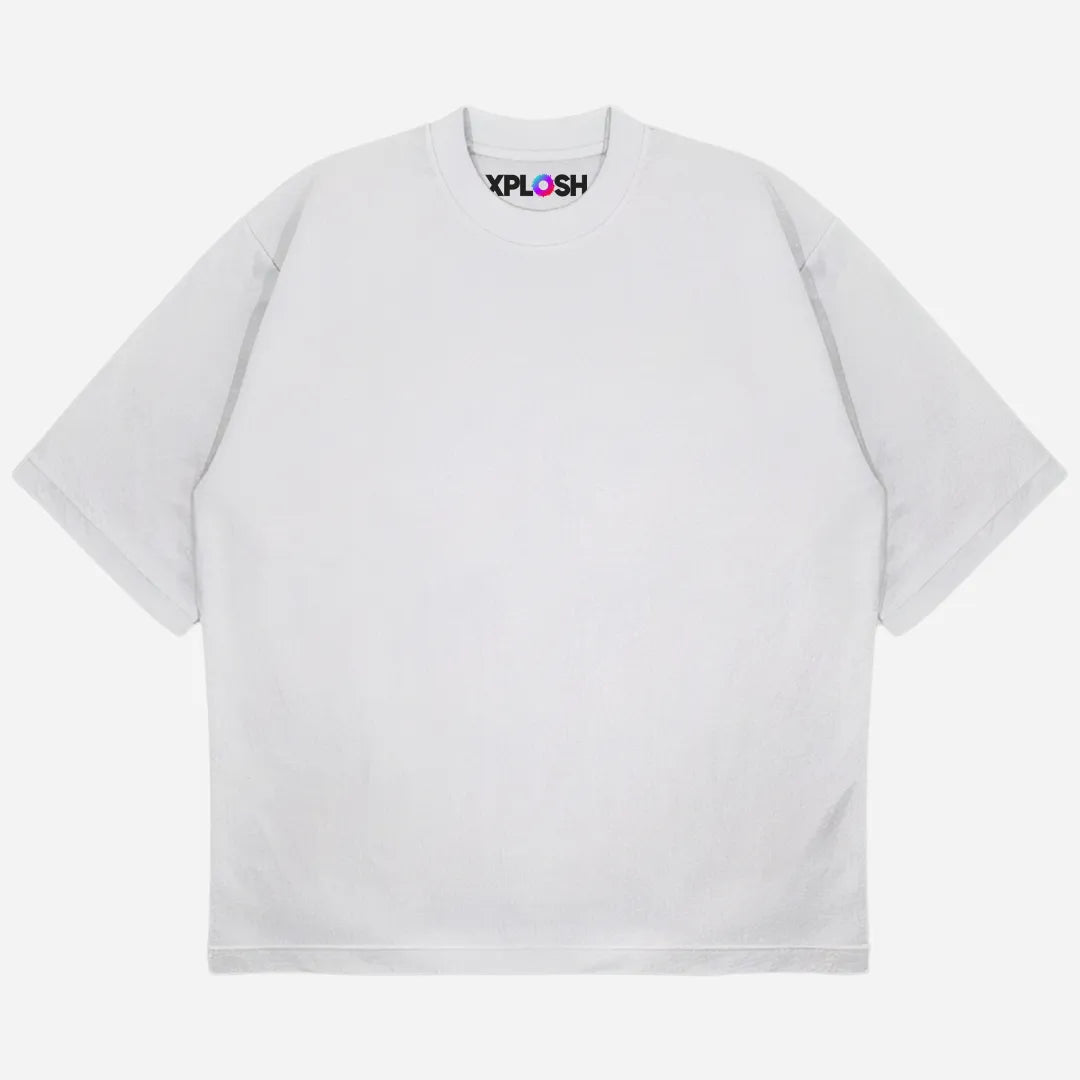 White Drop Shoulder T-Shirt