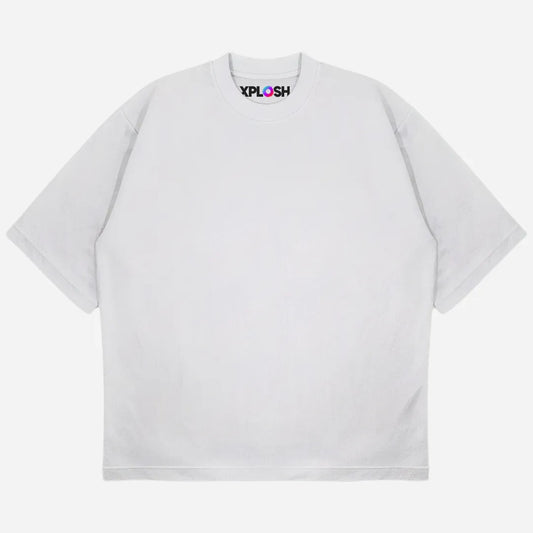 White Drop Shoulder T-Shirt