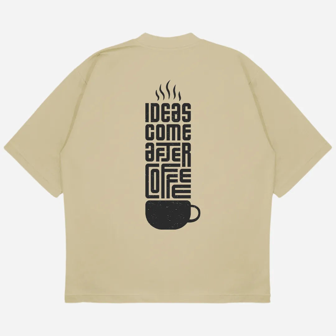 Ideas After Coffee Drop Shoulder T-Shirt