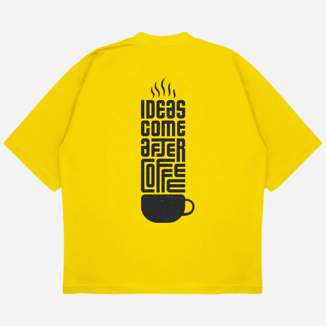 Ideas After Coffee Drop Shoulder T-Shirt