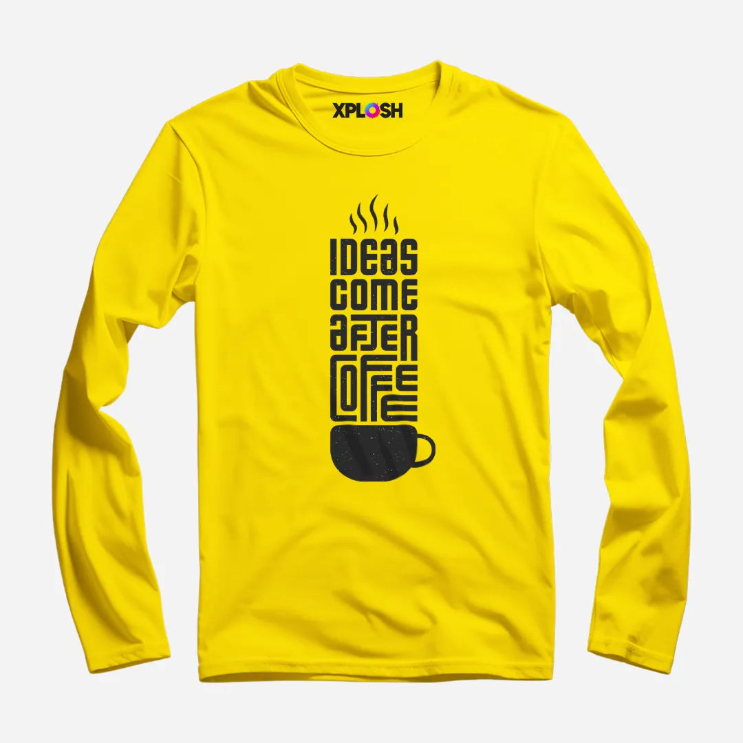 Ideas After Coffee Full Sleeve T-Shirt