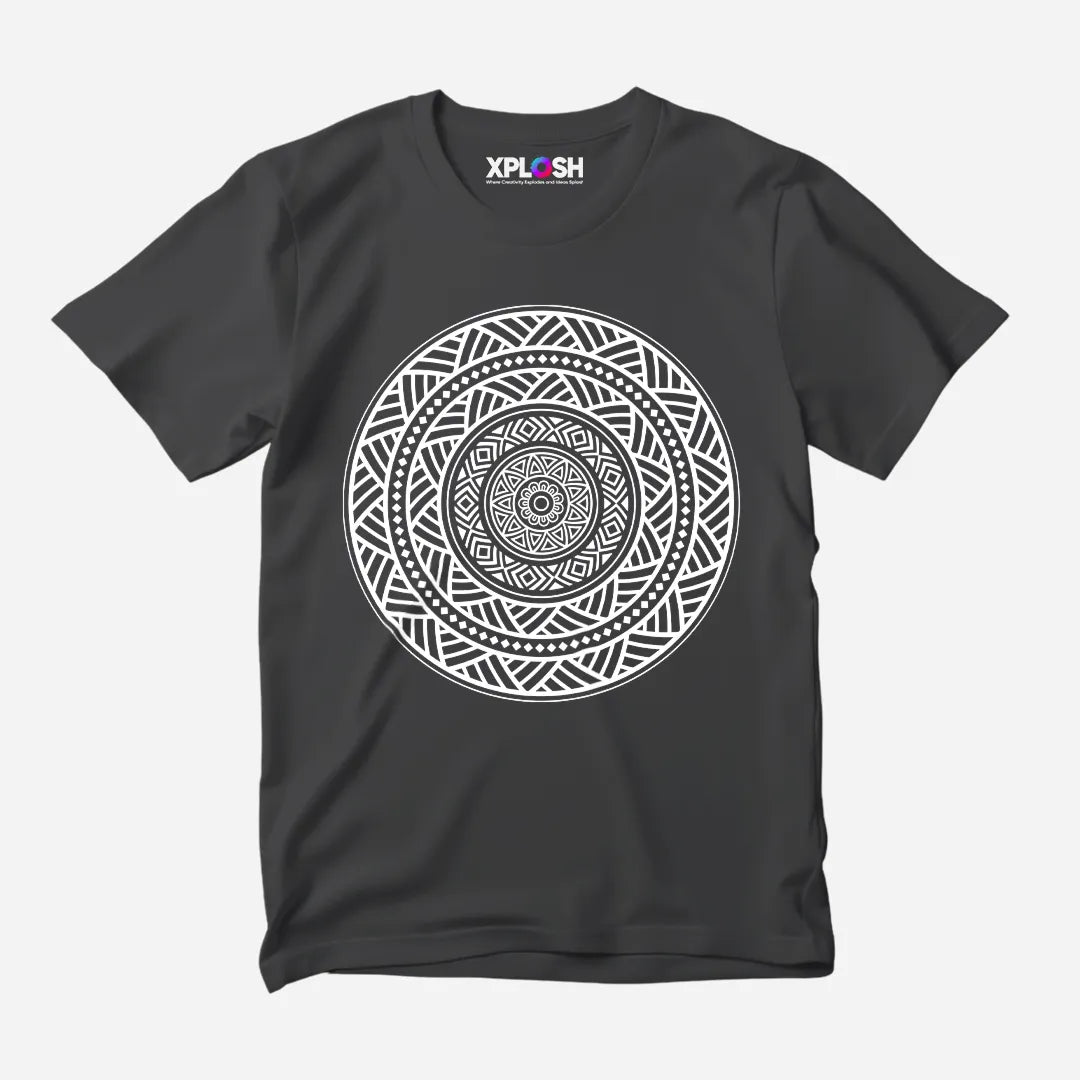 Mandala Half Sleeve T-Shirt