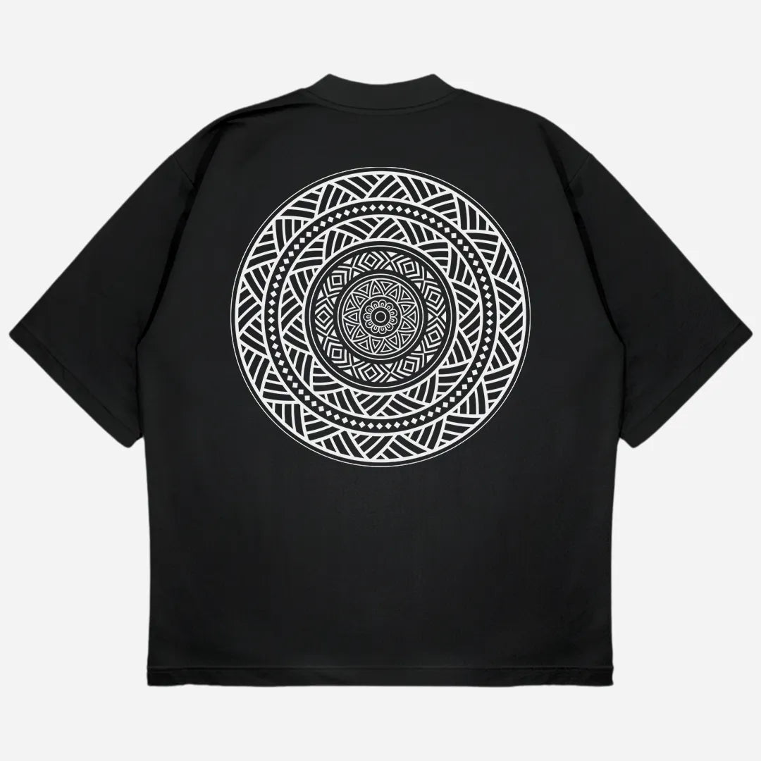 Mandala Drop Shoulder T-Shirt