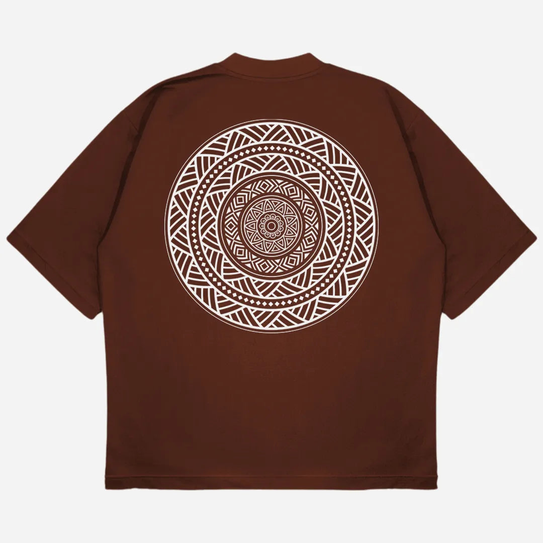 Mandala Drop Shoulder T-Shirt