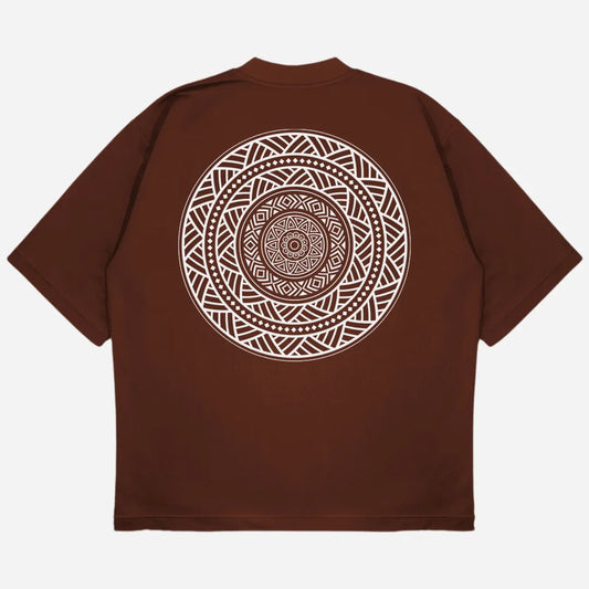 Mandala Drop Shoulder T-Shirt