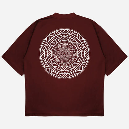 Mandala Drop Shoulder T-Shirt