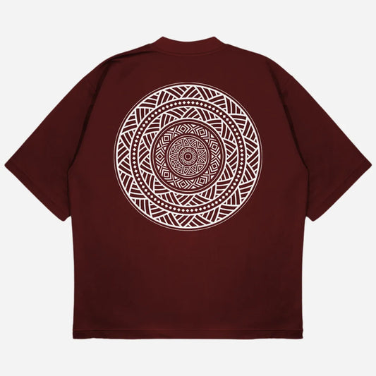 Mandala Drop Shoulder T-Shirt