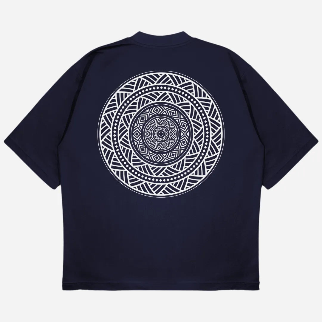 Mandala Drop Shoulder T-Shirt