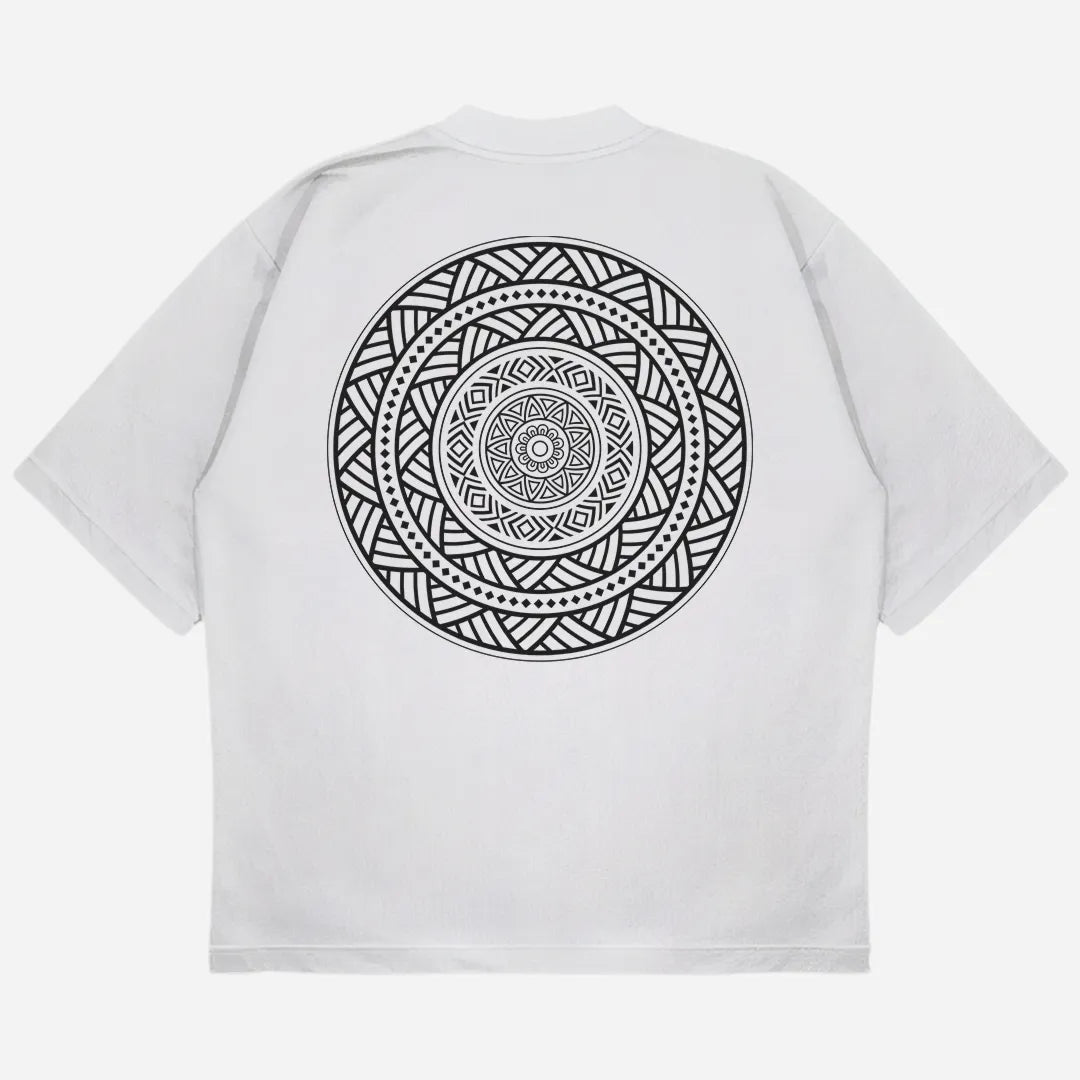 Mandala Drop Shoulder T-Shirt