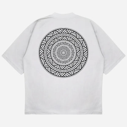 Mandala Drop Shoulder T-Shirt