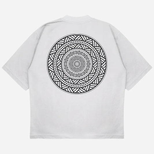 Mandala Drop Shoulder T-Shirt