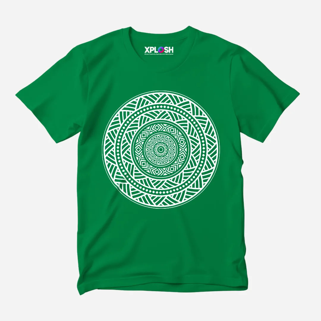 Mandala Half Sleeve T-Shirt