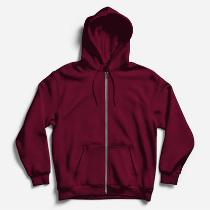 Maroon Zipper Hoodie