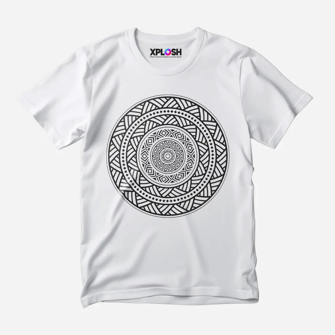 Mandala Half Sleeve T-Shirt