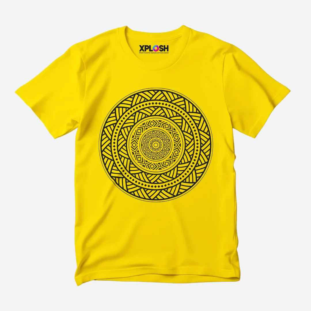 Mandala Half Sleeve T-Shirt