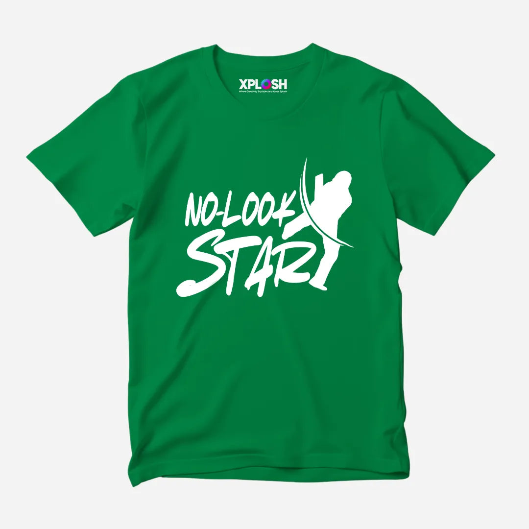 No-Look Star Half Sleeve T-Shirt